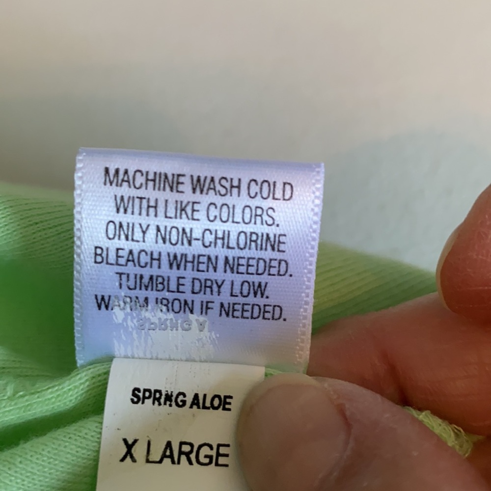 Croft & Barrow green short sleeve Henley size XL - Picture 5 of 6